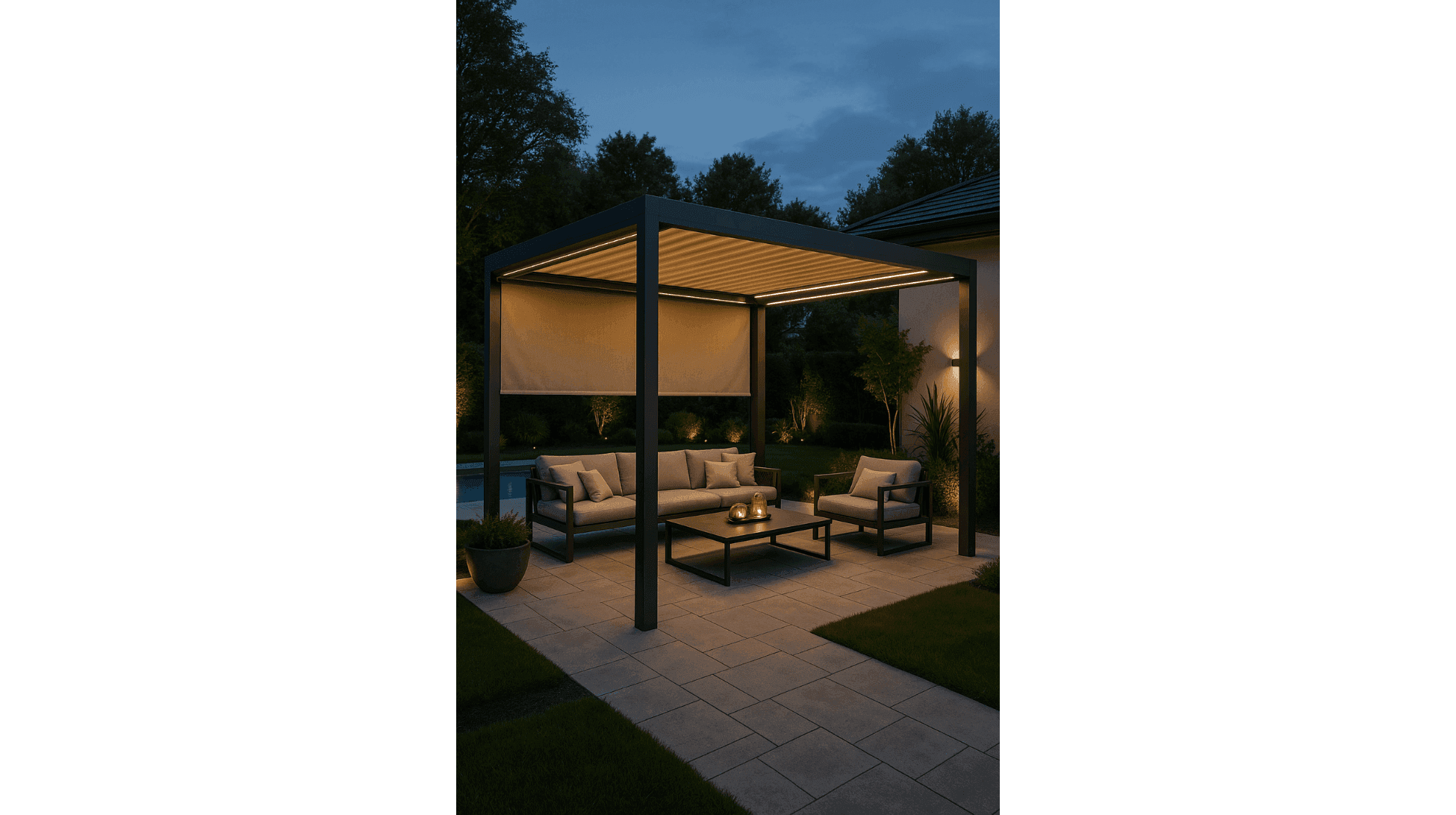 Pergola + Awning Hybrid Designs